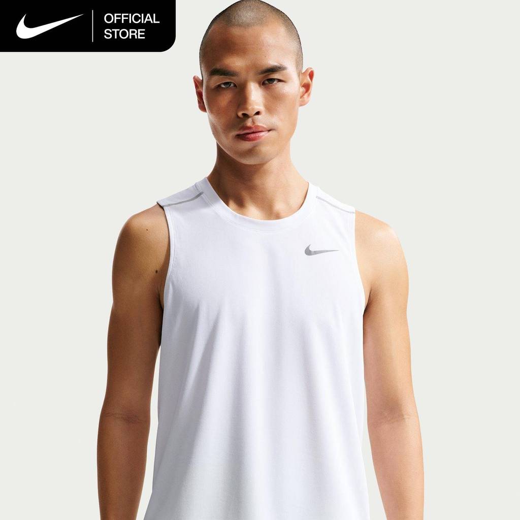 Nike Dri-FIT Men's Miler Running Tank - White [IF2019-100]