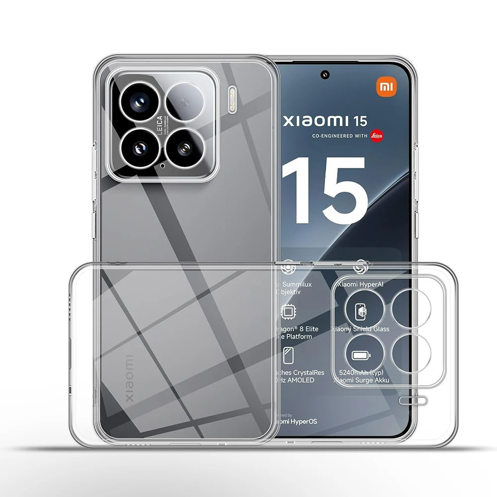 CASE XIAOMI 15 / MI 15 / MI 14 / MI 14T / MI 14T PRO / MI 13 / MI 13T PRO / MI 13 PRO SOFT CASE CLEA