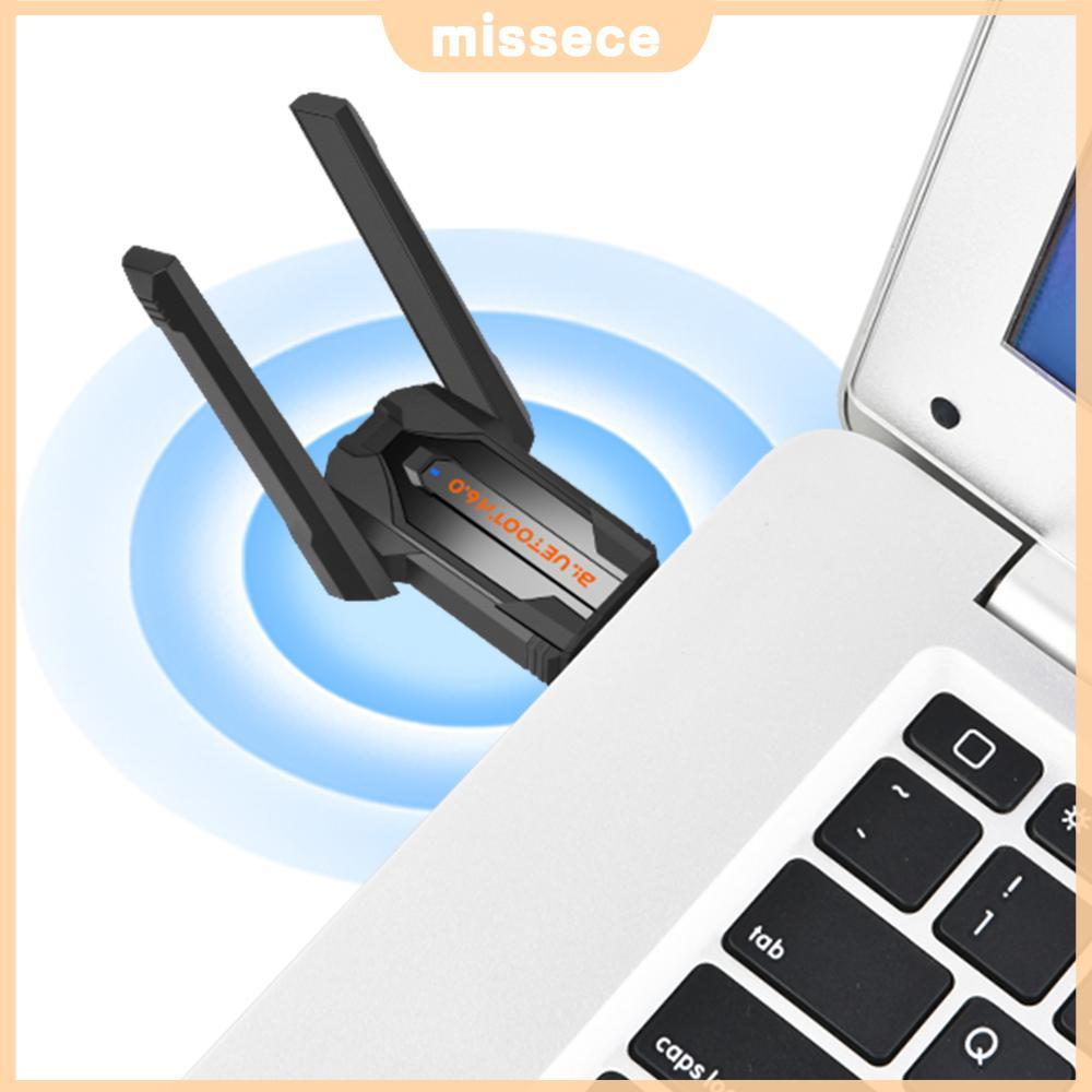 BT 6.0 Dongle Receiver Driver-Free BT Receiver & Transmitter เชื่อมต่อได้ 7 อุปกรณ์พร้อมกันสําหรับหู