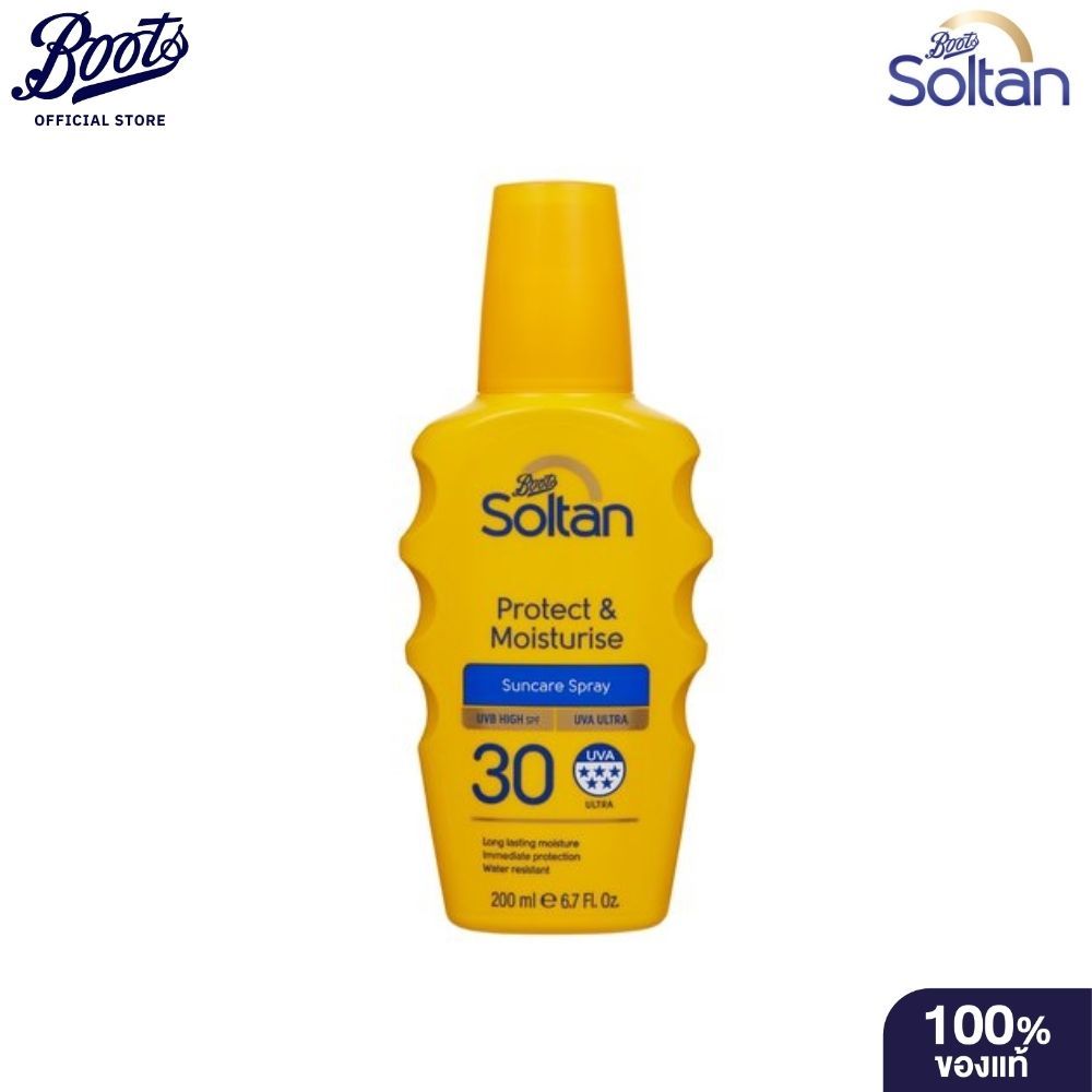 Soltan โซลแทน โพรเท็ค แอนด์ มอยส์เจอร์ไรซ์ ซันแคร์ สเปรย์ ยูวีบี ไฮ เอสพีเอฟ 30