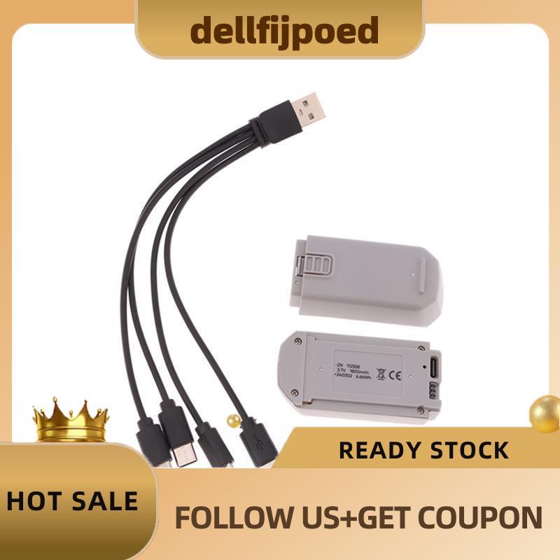 delfijpoedFor GT3 RC Drone แบตเตอรี่ 3.7V 1800mAh สําหรับ V66 Mini Drone อะไหล่ V66 CZ06 D16 Quadcop