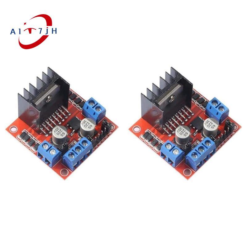 [ใหม่ A7]2Pack L298N มอเตอร์ไดรฟ์ควบคุมโมดูล Dual H Bridge DC Stepper สําหรับโครงการไฟฟ้าหุ่นยนต์อัจ