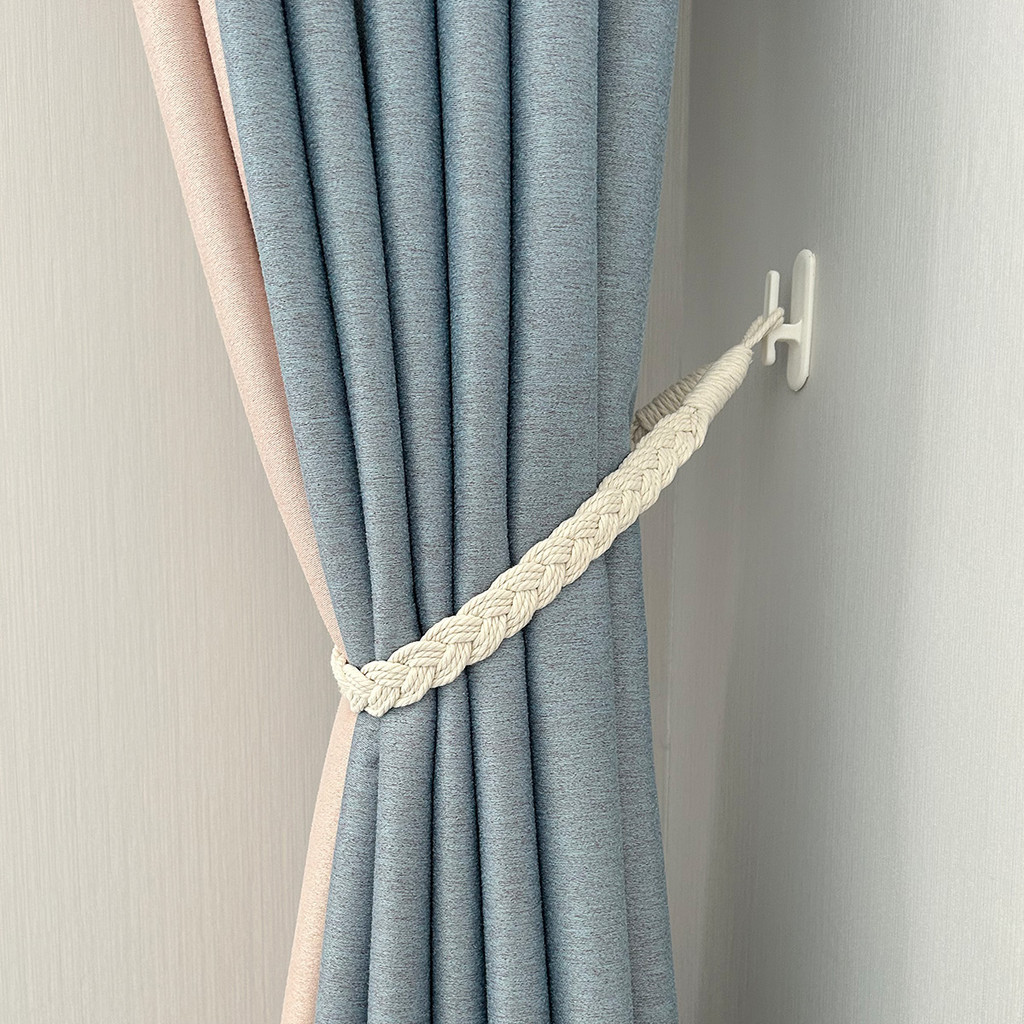 My. b.Perforation-Free Curtain Hook Wall Hook Fixed Curtain Rope Strap Couple Set Lanyard Drawstring