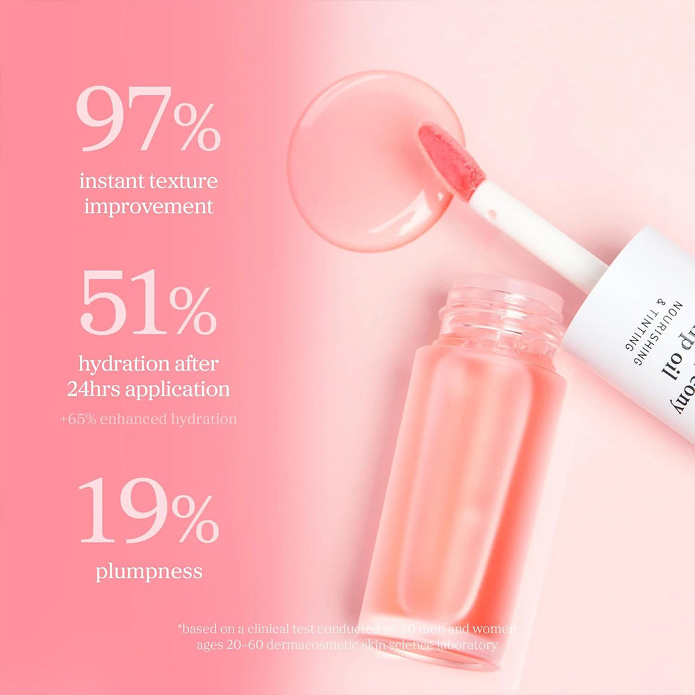 NOONI Vegan Lip Oil - Applepeony & Appleplum For Dry Lips