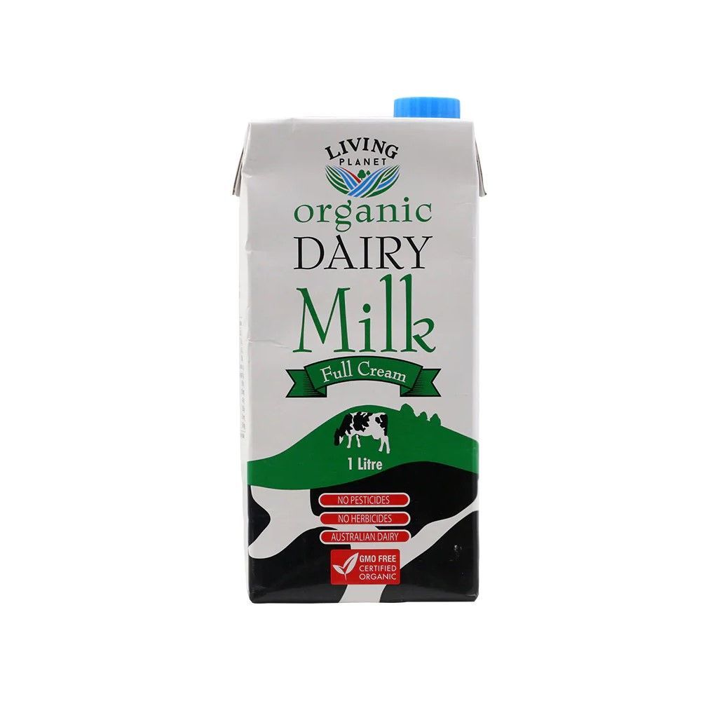 [สินค้าส่งด่วน] รีฟวิ่งเพลนเน็ตน้ำนมเข้มข้น 1 ลิตร LIVING PLANET DAIRY MILK FULL CREAM 1 L.