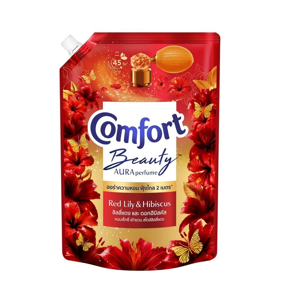 คอมฟอร์ท น้ำยาปรับผ้านุ่ม ลิลลี่แดง 1100 มล. COMFORT FABRIC SOFTENER RED LILY 1100 ML.