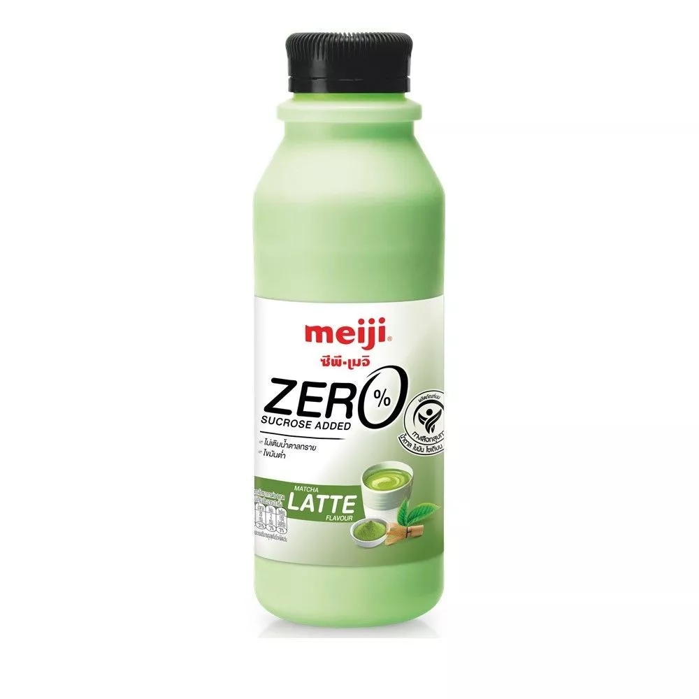 [สินค้าส่งด่วน] เมจิ นมสดรสมัทฉะลาเต้ ไม่เติมน้ำตาลทราย 450 มล. MEIJI MIKL MATCHA LATTE 0% SUCROSE 450 ML