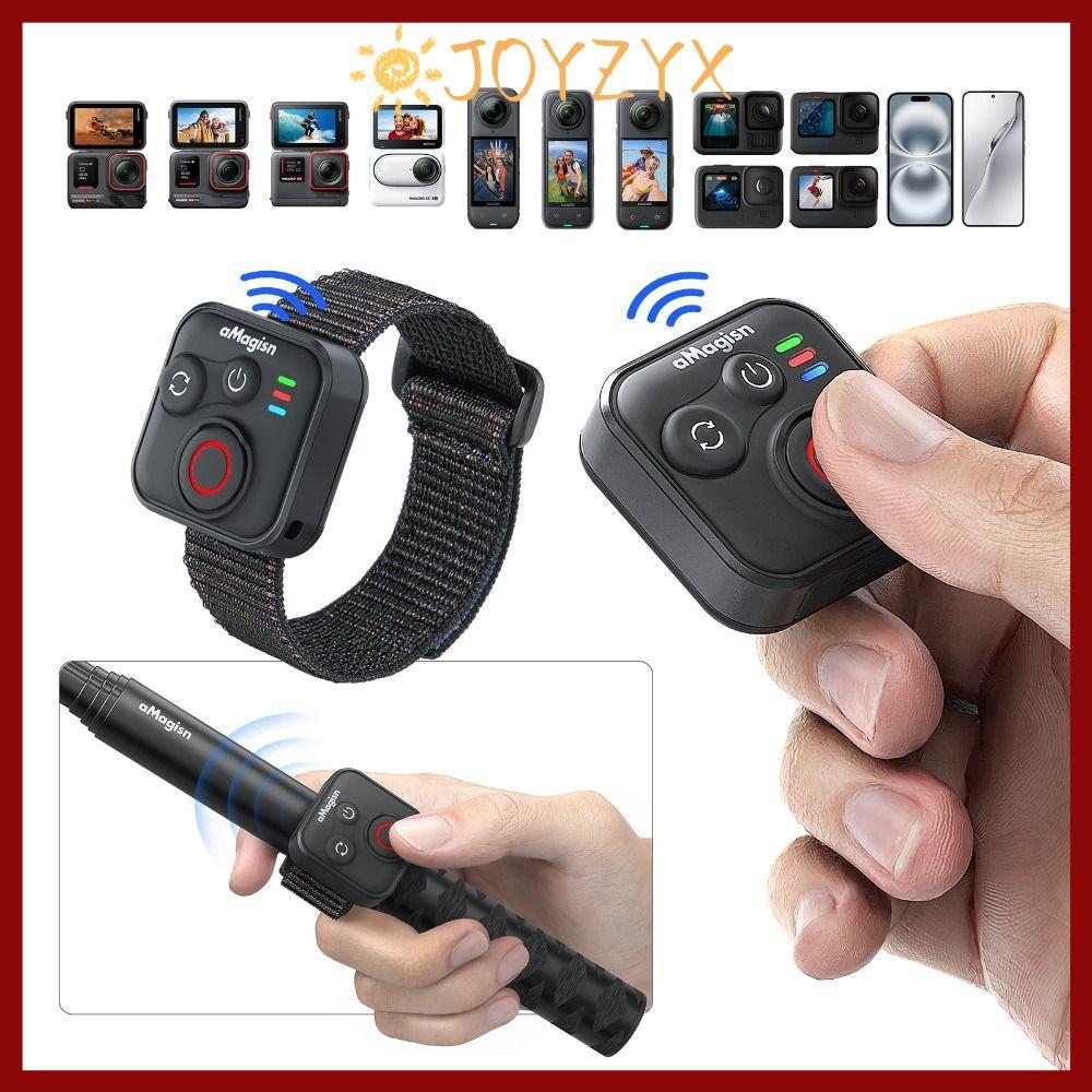 CODJOYZYX รีโมทคอนโทรลบลูทูธ, มัลติฟังก์ชั่นพร้อมสายรัดข้อมือกล้องคอนโทรลเลอร์ไร้สาย, คอนโทรลเลอร์บลูทูธกันน้ําสําหรับ Insta360 X5/X4/AcePro 2