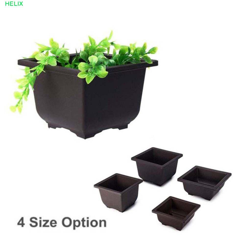HELIX Nursery Pots Retro Succulents ตกแต่งบ้านสแควร์/Rectangle Planters