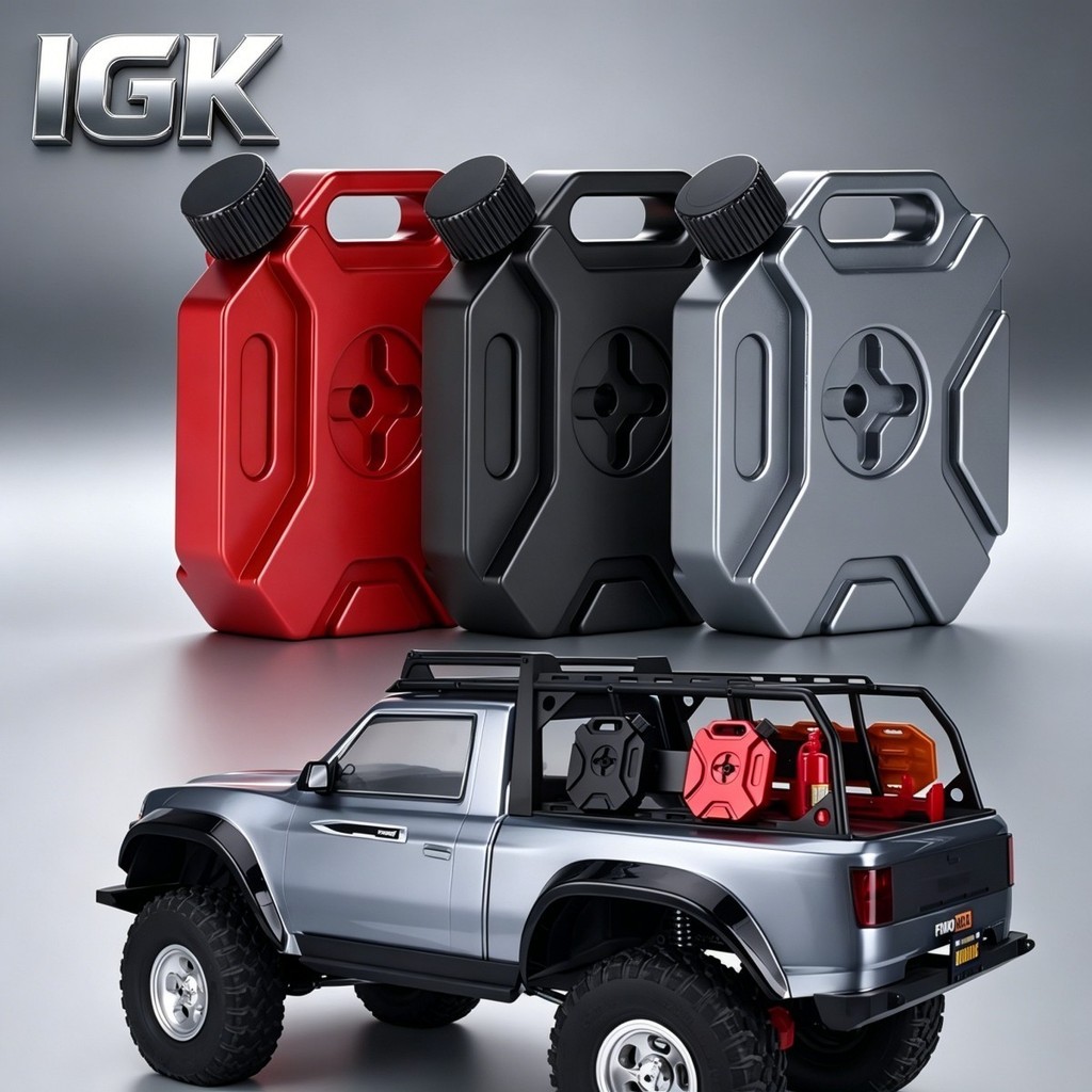 CNC อลูมิเนียมจําลองถังน้ํามัน 41g สําหรับ 1/7 1/8 1/10 1/12 RC Crawler SCX10 TRX4 D90 VS4-10 RC4WD 