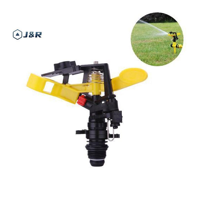 J&R> 1Pc 1/2 "3/4" ด้ายชาย 360 องศา Rotatable พลาสติก Sprinklers Roer หัวฉีดสําหรับ Garden Farm หยดช