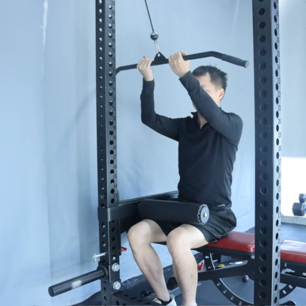 Multi-Functional Bulgarian Split Squat Pad น้ําหนักเบาและพกพา Rack ติดตั้งขา Roller ประหยัดพื้นที่สํ