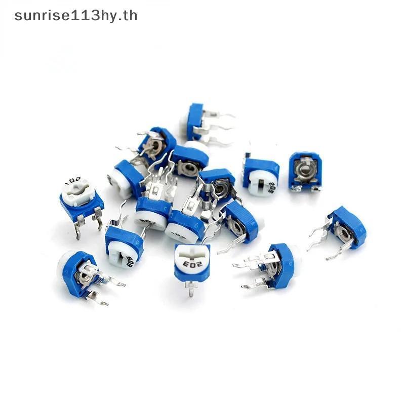 L & Z 65PCS Trimmer Potentiometer RM063 ความต้านทานที่ปรับได้ 100R ~ 1M Potentiometers 1K 5K 10K 20K