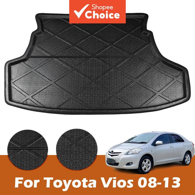 ถาดรองท้ายรถขนส่งสินค้าด้านหลังกันน้ํา EVA พรมและเสื่อสําหรับ Toyota Vios 2008-2013