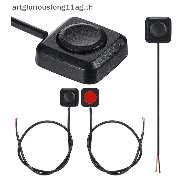 Artgloriouslong11ag.th 1 PC Momentary Push ปุ่มปิดสวิทช์ Bla พลาสติก 12V 24V รถนาฬิกาปลุกปุ่ม DIY ไฟ
