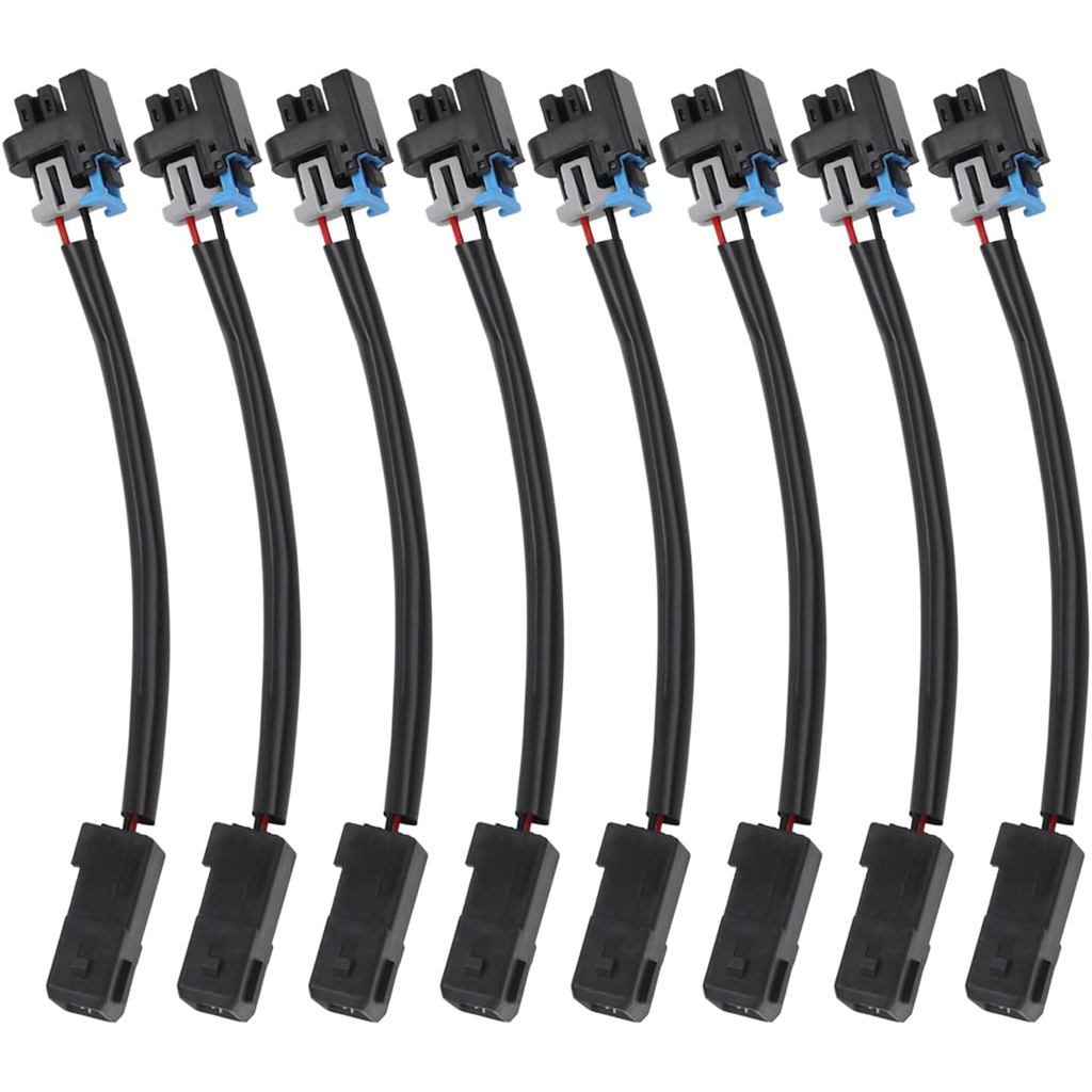 8 แพ็ค LS1 LS6 LT1 EV1 สายรัดหัวฉีดเข้ากันได้กับ Multec LQ4 LQ9 4.8 5.3 6.0 อะแดปเตอร์ (ท่อยาง)