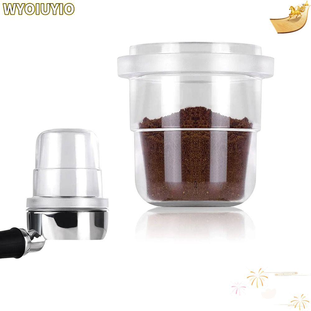 WYOIUYIO Espresso Dosing Cup, 58ml Espresso Essentials Coffee Dosing Cup, Stacking Coffeeware Univer