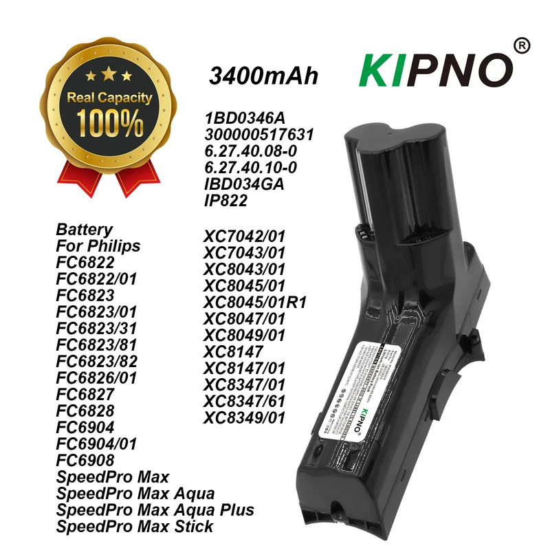 25.2V เปลี่ยนแบตเตอรี่สําหรับ Philips SpeedPro Max Aqua Stick สูญญากาศไร้สาย XC805/01 XC8045/01 XC80
