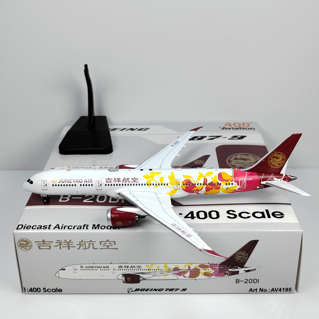 Aviation 4195 1: 400 มงคลสายการบิน B787-9 B-20D1 เครื่องบินรุ่น