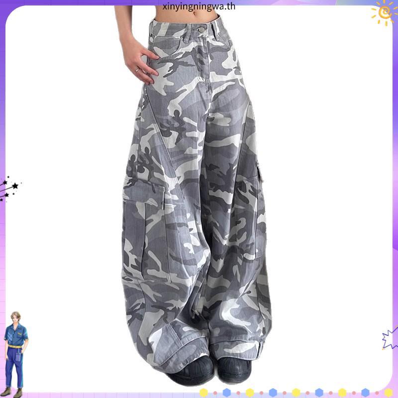 ICEBLINK l army jeans กางเกงยีนส์ลายทหารทรงคาร์โก้