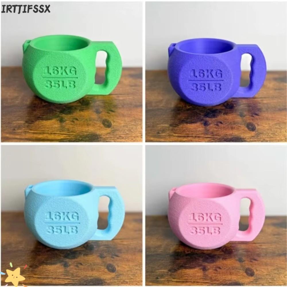 IRTJIFSSX Kettlebell Ice Cream Pint Holder, NonSlip พิมพ์ไอศกรีม Pint Holder ถ้วย, 16KG เย็นป้องกันม