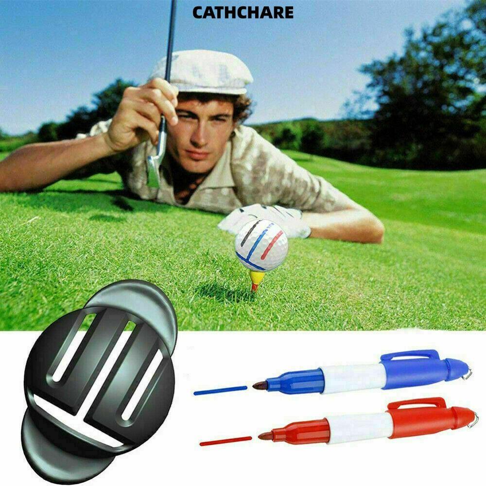 CATHCHARE294 Golf Ball Marker Sport Tool Line Drawing Marker เครื่องมือกอล์ฟ T Line Marker