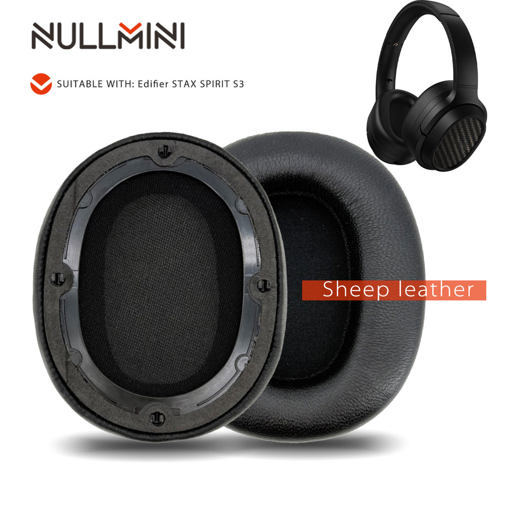 Nullmini แผ่นรองหูฟังสําหรับ Edifier STAX SPIRIT S3 หูฟังเปลี่ยนแผ่นรองหูฟัง Earmuffs