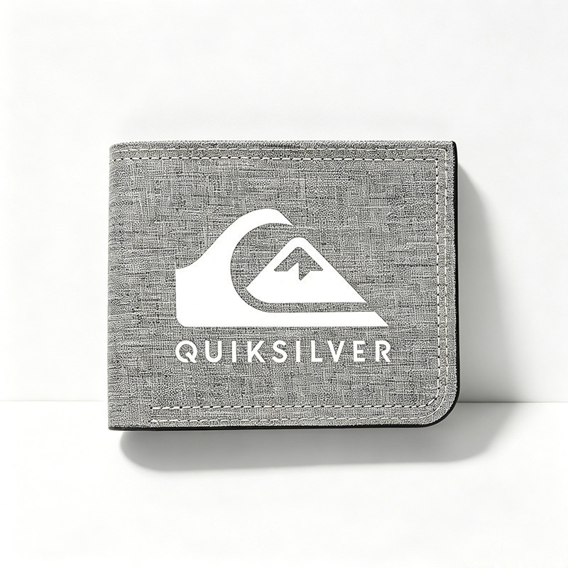 Simple Casual Canvas Short Two-fold Wallet Multi-card Slot Portable Daily Use Coin Purse Card Holder Integrated Wallet