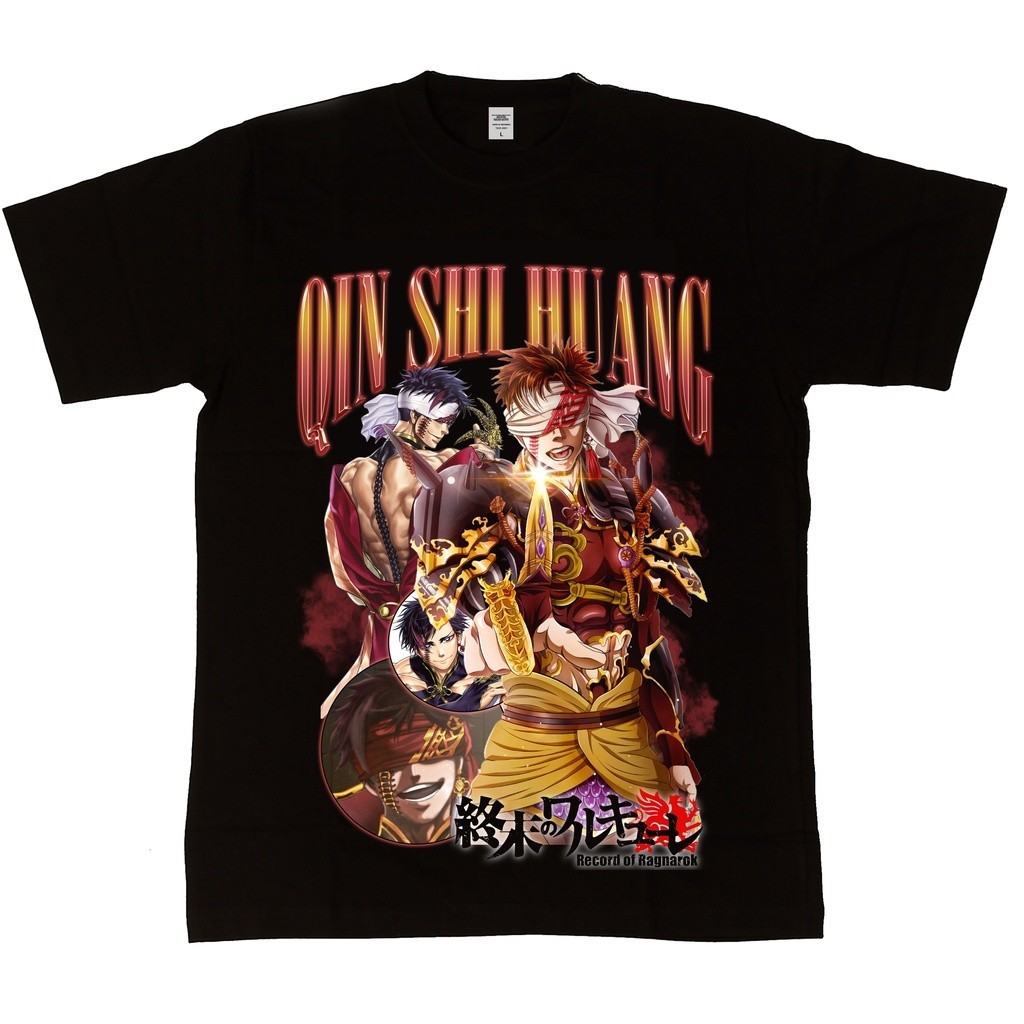 Animood - เสื้อยืด Qin Shi Huang บันทึกของ Ragnarok Shuumatsu ไม่มี Valkryie Homage Series เสื้อยืด 