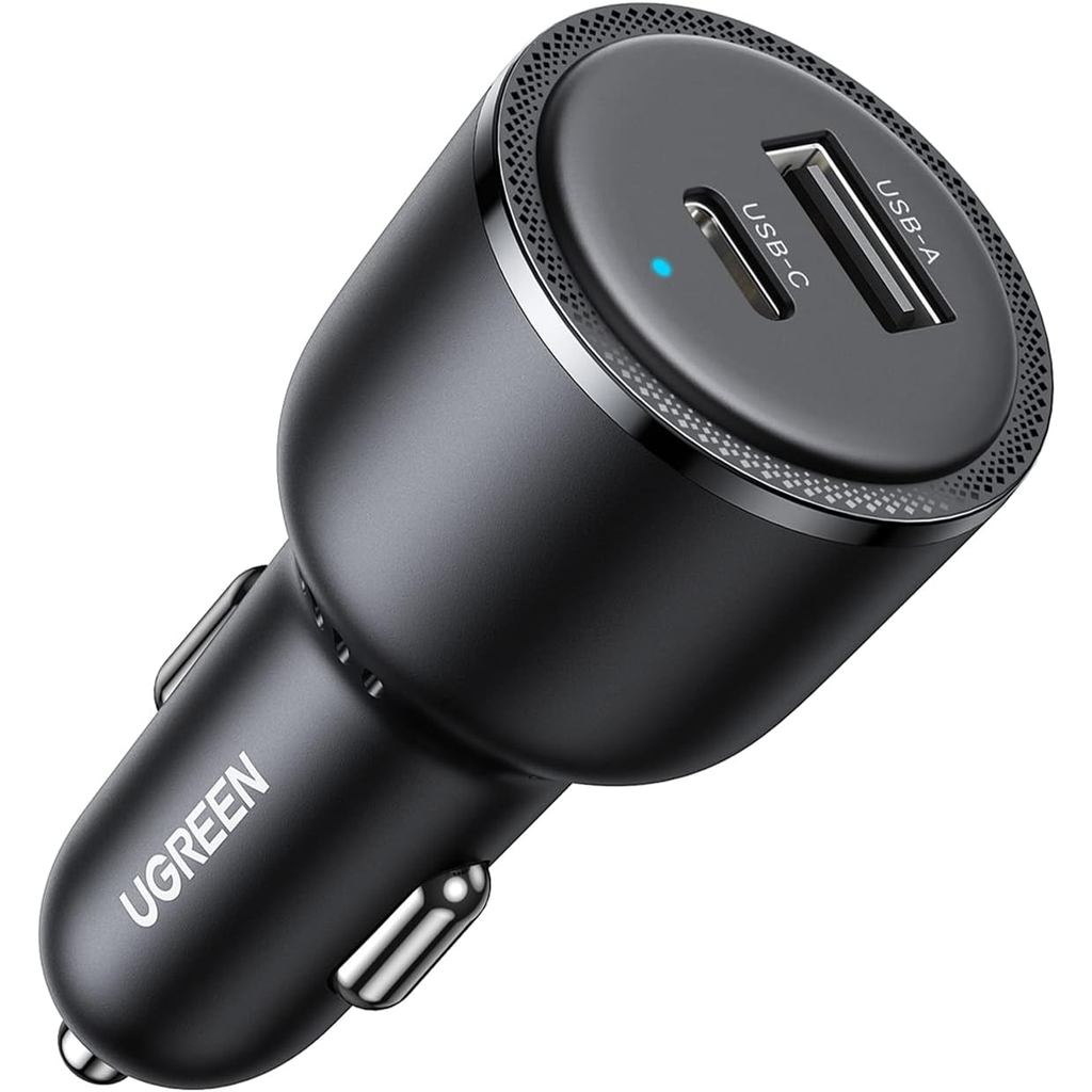 UGREEN 63W USB C Car Charger Adapter, PPS 45W Super Fast Charging 2.0 Type C Car Charger Cargador สํ