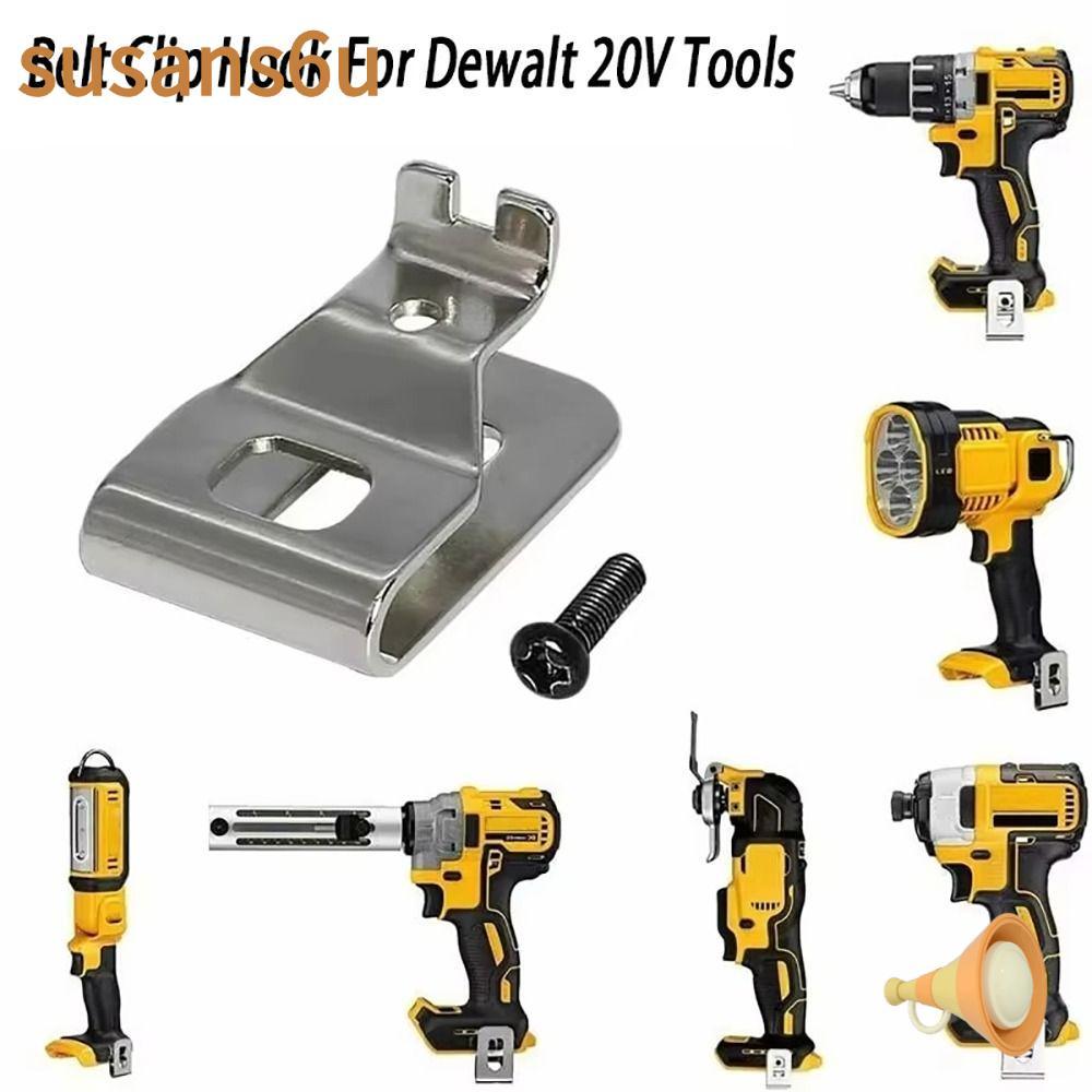 SUSAN คลิปหนีบเข็มขัดสว่านไฟฟ้า N268241 N169778 อุปกรณ์เสริมสำหรับสว่าน DeWalt 18V 20V ทนทาน