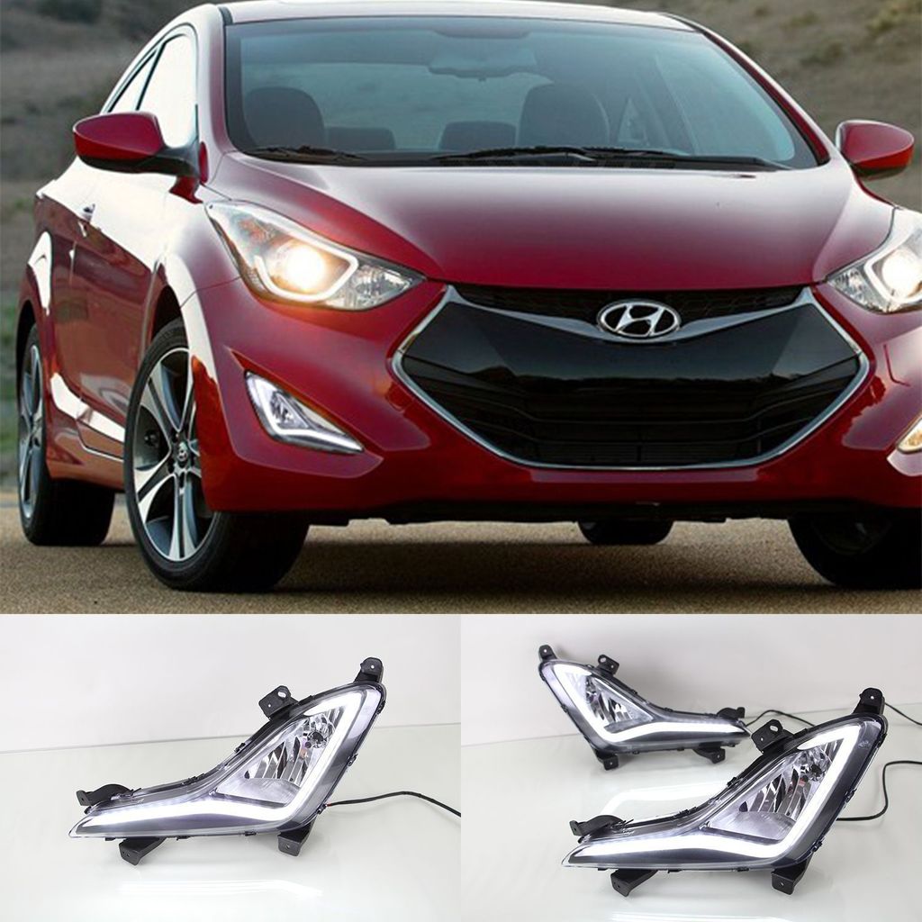 สําหรับไฟวิ่งกลางวัน Hyundai Elantra 2014-2015
