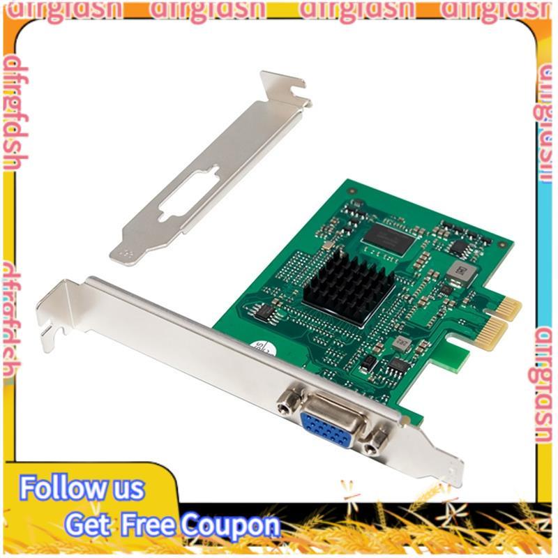 D & FST425 PCIe X1 การ์ดขยาย 2K VGA กราฟิกการ์ดพอร์ตเดียว 1920 X1200 32bpp @ 60Hz สําหรับ Win10/for 