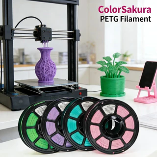 PETG Filament เส้นพลาสติกสำหรับเครื่องพิมพ์ 3 มิติ สีพื้นฐาน ขนาด 1.75mm แบรนด์