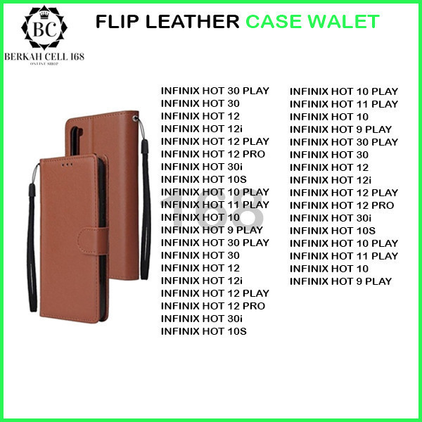 BCL168 - FLIP LEATHER CASE SWALLOW INFINIX HOT 12 12i 12 PLAY 12 PRO HOT 10 10S 9 PLAY 10 PLAY 11 PL