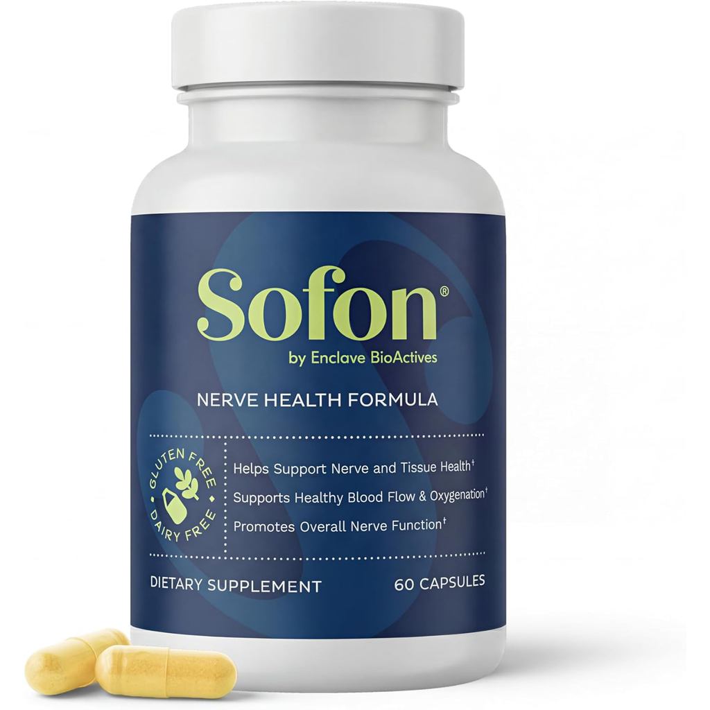 การขยายพอร์ตประสาท (60 แคป, 30 เสิร์ฟ) : Neuropathy plements Blend for Healthy Feet with Vitamin D, 