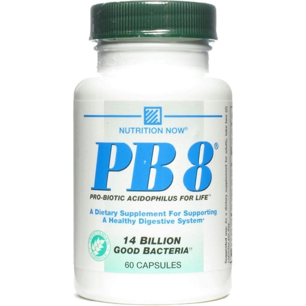 Nutrition Now PB8 Pro-Biotic มังสวิรัติ Acidophilus - แพ็คละ 60 แคปซูล - ซองละ 3 แพ็ค3