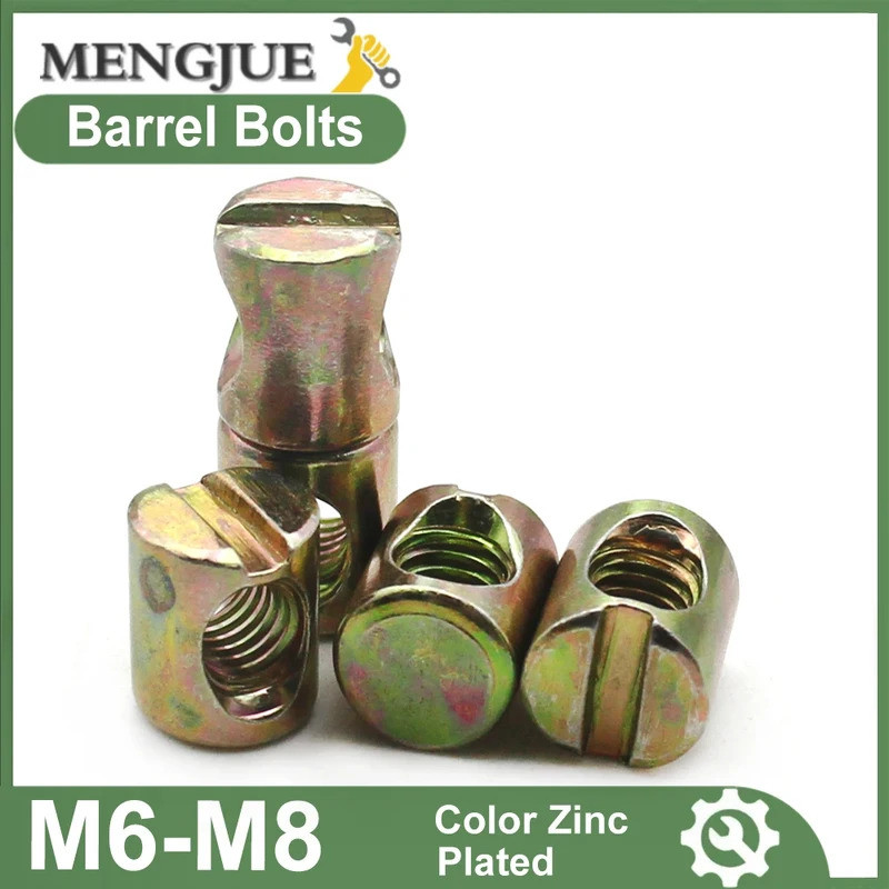 M6 M8 Hammer Head Nuts Furniture Connector Baby Crib Bookshelf Bed Side Hole Threaded Insert Nuts Cr