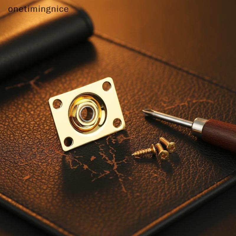 Onetimingnice Electric Guitar Output Ja Plate - Square Metalpact Soet Onetimingnice