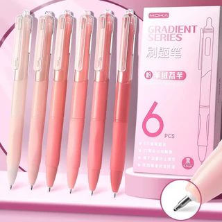 【Bubble Store】ปากกาเจล 6 ด้าม หัว 0.5 มม. เขียนลื่นทุกครั้ง