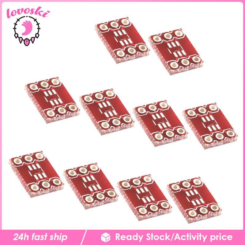 [Lovoski] ชุด 10 ชิ้น 6 พิน SOT23 เป็นอะแดปเตอร์ DIP บอร์ด PCB ตัวแปลง SMD บอร์ด DIY