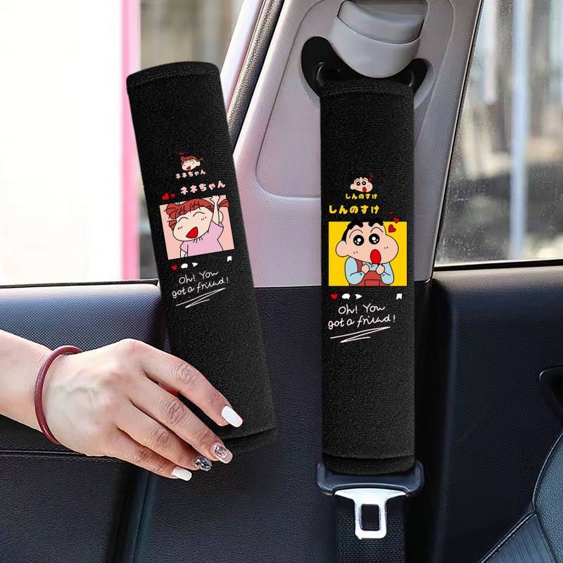Crayon Xiaoxin Car Safety Belt Shoulder Shield Sets Men's Ladies Decoration Supplies Four Seasons Un