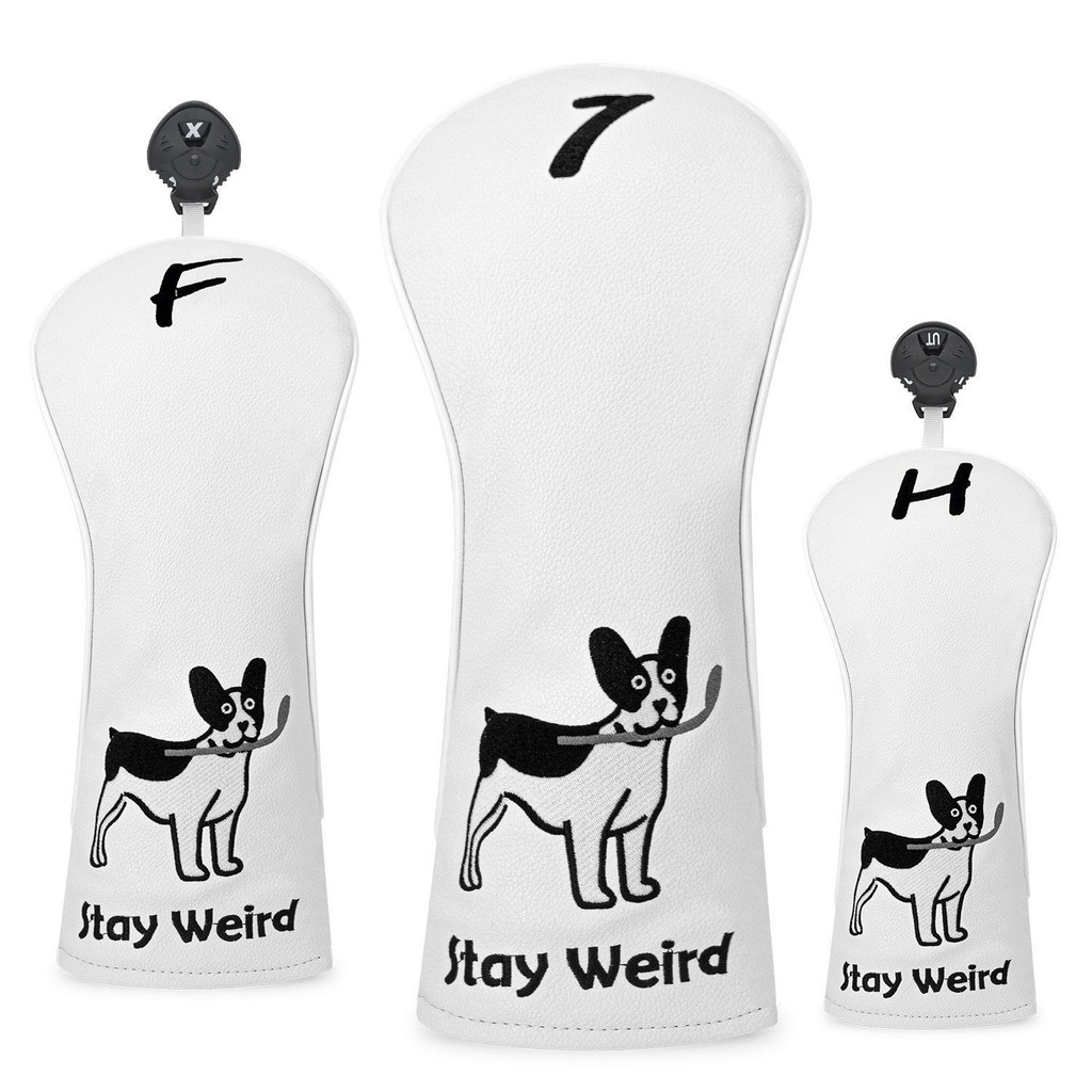 Puppy Golf Club Cover Universal PU Fleece Inner Wood Protective Cover 135UT