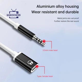 1 ชิ้น 3.5 มิลลิเมตรชายกับ Type-C หญิงหูฟัง Aux Cable Converter Type-C สำหรับแท็บเล็ตและแล็ปท็อป ตัวแปลงหูฟังแบบอนาล็อก