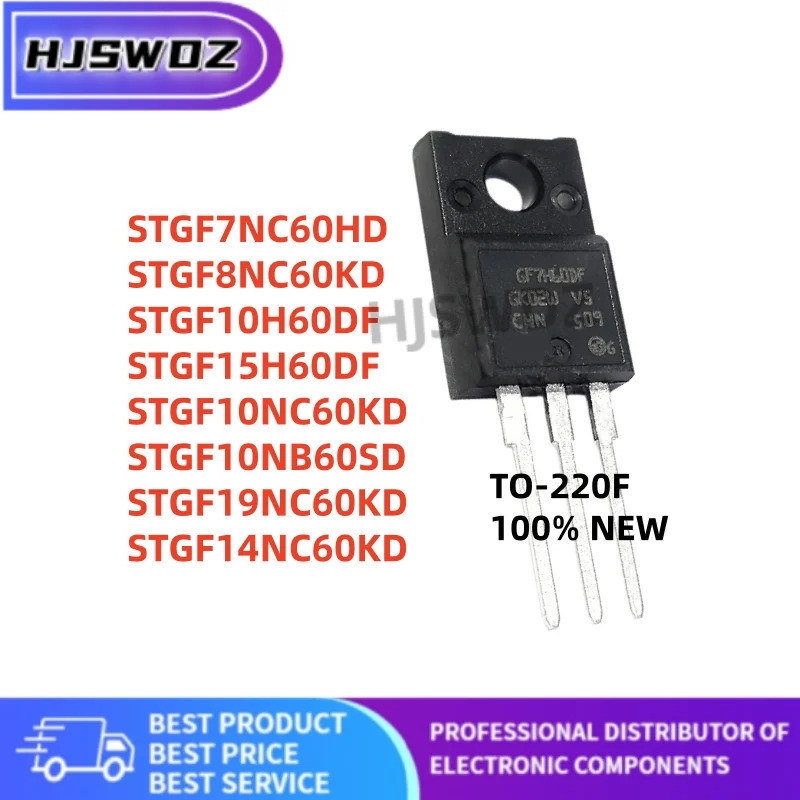 10 ชิ้น/ล็อต STGF7NC60HD STGF10NC60KD STGF19NC60KD STGF14NC60KD STGF8NC60KD STGF10H60DF STGF10NB60SD
