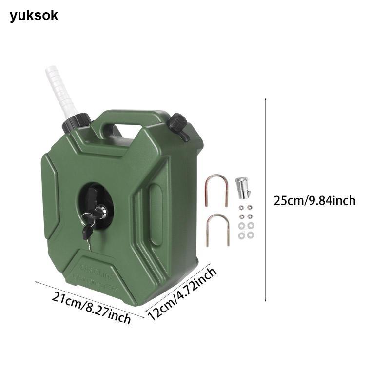 Yuksok ถังน้ํามันเชื้อเพลิงแบบพกพามัลติฟังก์ชั่นและใช้งานได้จริงพร้อมที่จับและปิดที่ทนทานเหมาะสําหรับ [unclear] และ [unclear] สิทธิ — صورة 8