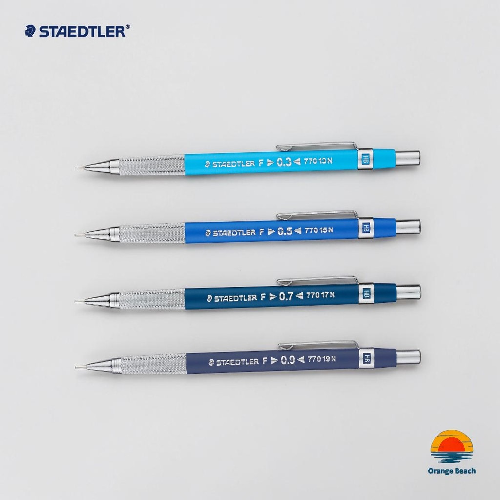 STAEDTLER 770 ดินสอกด/กริปเหล็กลายตาราง/ปลอก 4mm/เขียนแบบ/0.3 0.5 0.7 0.9mm/4ขนาด/เยอรมนี