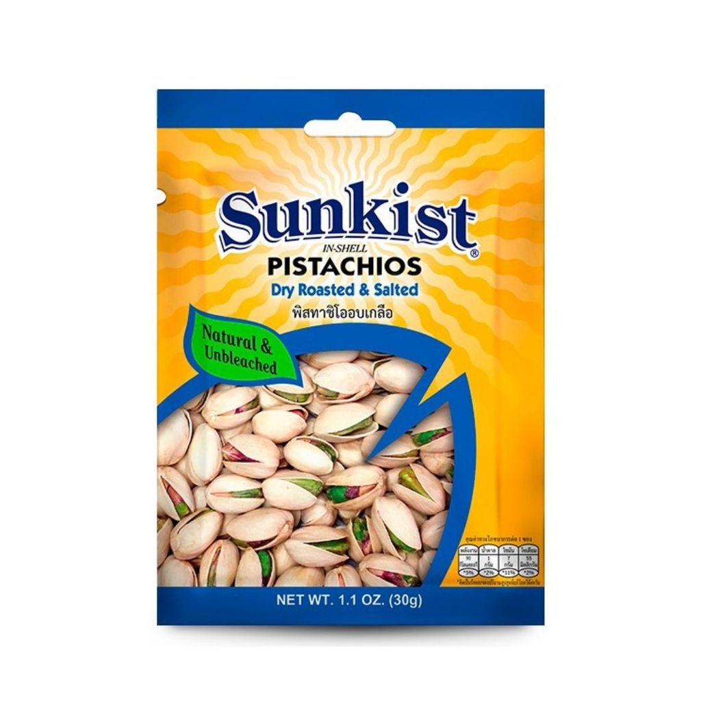 ซันคิสท์ พิสทาชิโออบเกลือ (Sunkist Pistachios Salted 30g.)