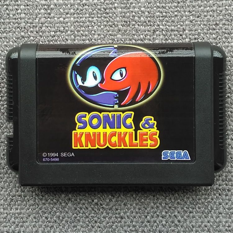 [การ์ดเกม Xiaobawang พร้อมสต็อก] Sega MD < Sonic รุ่นที่ 4 > Sonic & Knuckles GENESIS Sonic & Knuckl