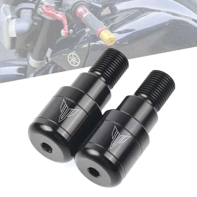 NJMOTO ที่จับแฮนด์รถจักรยานยนต์บาร์ปลายหมวก Yamaha MT-09 Mt 07 125 10 mt07 Tracer FZ IP44 XSR 700 90